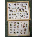 A quantity of various pin badges.
