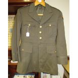 17th Airborne (Golden Talons) WWII period US Army Officer's tunic label in pocket reads 'Model