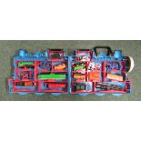 Thomas the Tank Engine carrying case complete with engines, trucks etc.