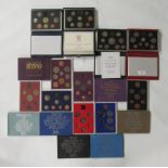 Proof Sets: 1996 8 coins £5-1p D/Lux Box with Certificate; 1995 8 coins £2-1p D/Lux Box with