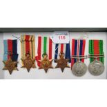 WWII Medals to A.T. Bull NF/846 Brixton, London. WWII Star, Africa Star with 1st Army clasp, Italy