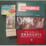 A small quantity of boxed games to include Spin Quiz, Scrabble and MasterMind together with a