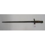 An unidentified bayonet. See illustration.