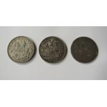 Three Crowns 1935, 1891, 1820 (condition varies)