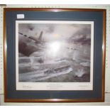 A glazed framed signed limited edition print by Michael Turner 15/500, 'Friendly Smoke - D-Day
