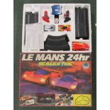 Scalextric set, Le Mans 24 hour. Contents good, box fair.