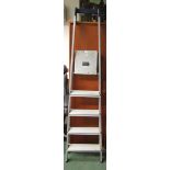 An aluminium step ladder (Hailo Holby Step 8925)