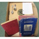 A quantity of 78 records together with a book on Somerset, a book on Taunton and two Bridgwater