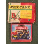 A Number 2 and a Number 5 Meccano set. All in very good order, boxes fair, have not checked that