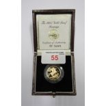1995 Gold Proof Sovereign in its case with Certificate No 1699