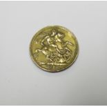 Victorian 1891 Sovereign taken from a pendant