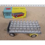 Corgi Platform Trailer no 101 with milk churn load. Excellent, box very good.