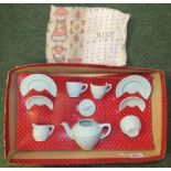 A doll's teaset in box (A/F)