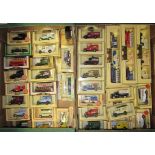 Two boxes of Lledo diecast vehicles. See photo