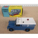 RAC radio rescue land rover. Mint, box for No 416 but vehicle a later issue