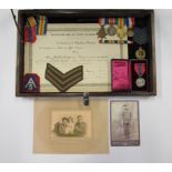 WWI 1914/15 Trio to Harold Tom Davis Corporal Royal Engineers together with the French Medaille D'