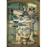 A quantity of various military vehicles 1947-1970s including: Britains Kettenkrad with crew,
