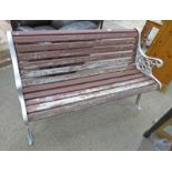 GARDEN BENCH WITH METAL ENDS