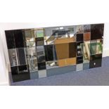 RECTANGULAR ARTS & CRAFTS STYLE MIRROR 61 X 22 CMS