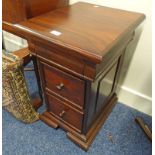 MAHOGANY 3 DRAWER CHEST WIDTH 40CM