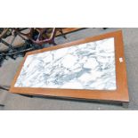 MARBLE TOPPED RECTANGULAR TABLE,