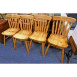 4 PINE CHAIRS