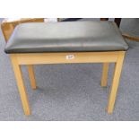 PIANO STOOL MARKED ROLAND WITH LIFT UP LID