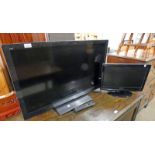 PANASONIC 37" LCD TV WITH A PANASONIC 19" LCD TV WITH A REMOTE