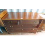 MAHOGANY CHEST OF 3 DRAWERS - LENGTH 121 CM