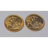 2 X ELIZABETH II 1980 SOVEREIGNS