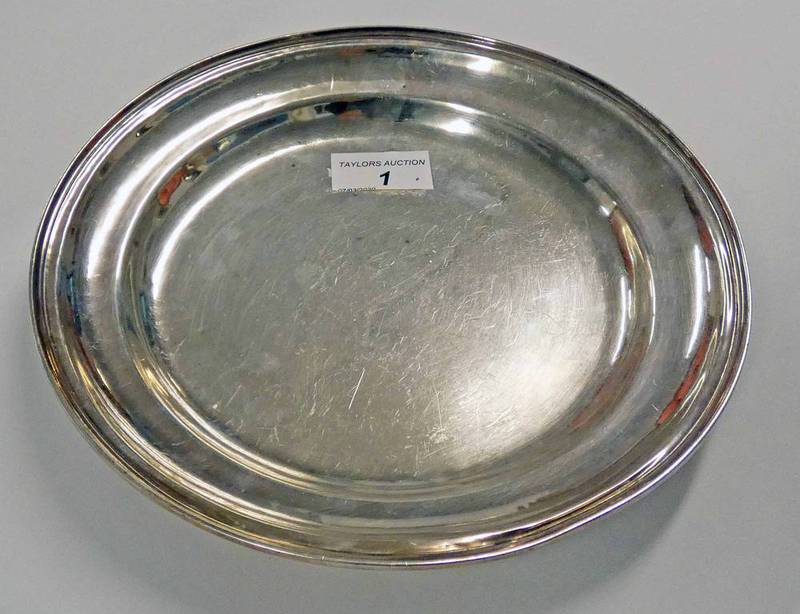 CIRCULAR SILVER TRAY, 140ZS,