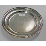 CIRCULAR SILVER TRAY, 140ZS,