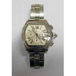CARTIER ROADSTER XL CHRONOGRAPH STAINLESS STEEL AUTOMATIC WRISTWATCH CAL.