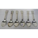 6 SILVER TEASPOONS GLASGOW 1825