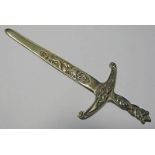 CELTIC DESIGN PAPER KNIFE MARKED MULL SILVER