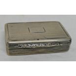 SILVER SNUFF BOX BIRMINGHAM 1832