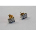 PAIR OF 18CT GOLD DIAMOND SET EARSTUDS Condition Report: Weight: 2g