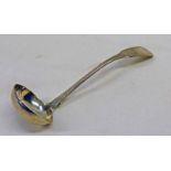 A FIDDLE PATTERN SCOTTISH SILVER TODDY LADLE BY WILLIAM MARSHALL,