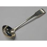 SCOTTISH PROVINCIAL SILVER FIDDLE PATTERN TODDY LADLE BY COLIN RICHARDSON ST ANDREWS CIRCA 1830