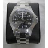 HAMILTON KHAKI KING WRIST WATCH WITH DAY,