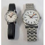 2 MONDAINE OSRW WRIST WATCHES & BRACELETS IN BOXED (NEW)