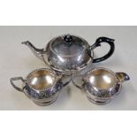 3 PIECE SILVER PLATED TEASET