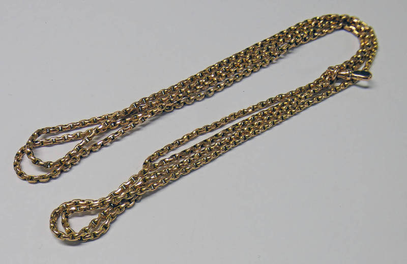 19TH CENTURY GUARD CHAIN LENGTH 138 CMS,