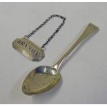 ABERDEEN SILVER TEASPOON BY WILLIAM JAMESON MARKED W.J.