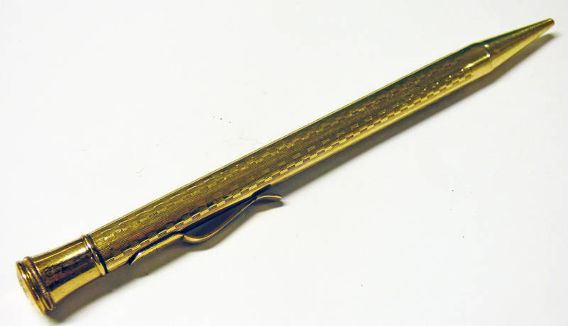 ARROW 14K GOLD FILLED PENCIL, TOP MARKED 'ARROW MADE IN U.S.A', 12.