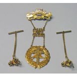 9CT GOLD MASONIC ORDER JEPHTHAH NO 5 WEIGHT 12.