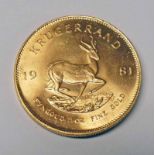 1981 1 OZ FINE GOLD KRUGERRAND