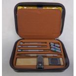 SCATOLA DEL TEMPO BROWN LEATHER CASED WATCH REPAIR CASE WITH FITTED INTERIOR