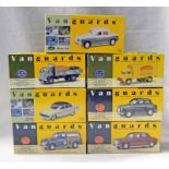 7 VANGUARD MODEL VEHICLES INCLUDING ROVER 3500 V8, MORRIS MINOR TRAVELLER, ROVER P4 AND OTHERS.