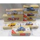 EIGHT CORGI CLASSIC MODEL VEHICLES INCLUDING 997317 - FODEN FLATBED, SCOTTISH & NEWCASTLE,